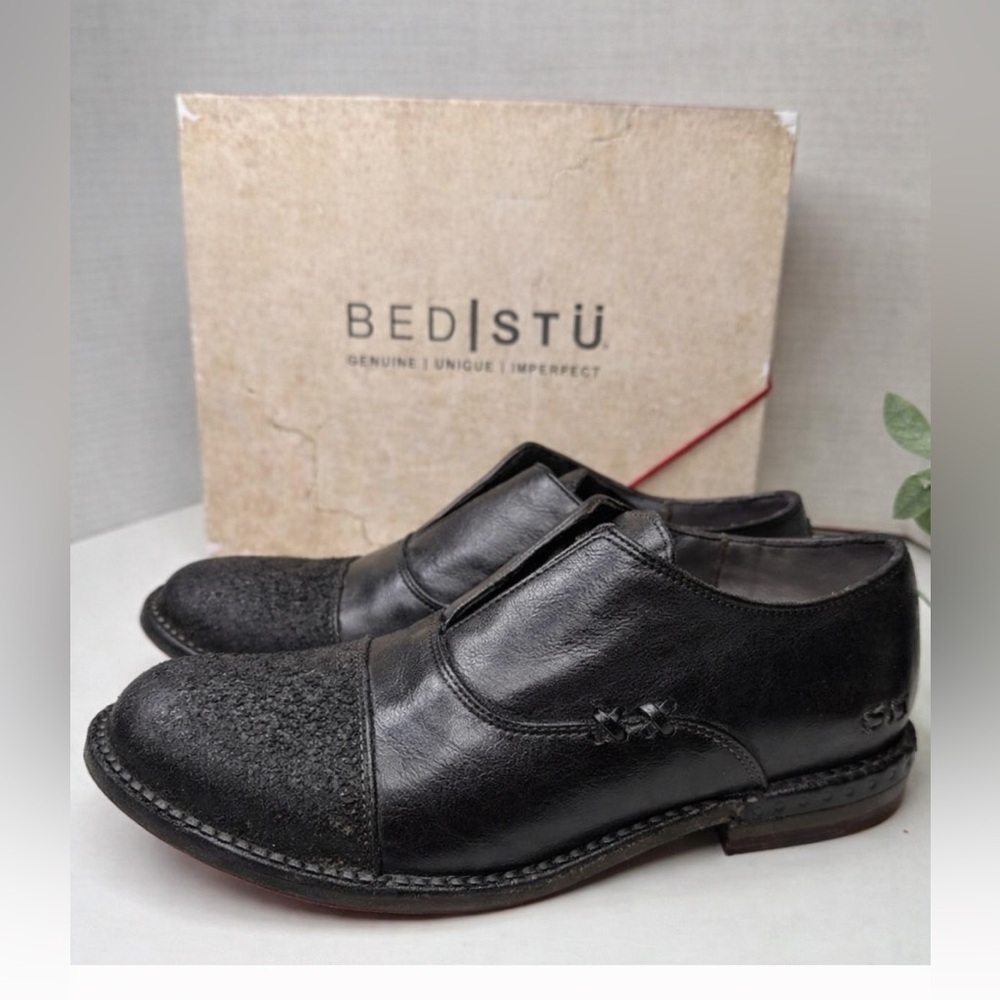NWB Bed Stu Rose Slip On Loafer Graphite Size 7